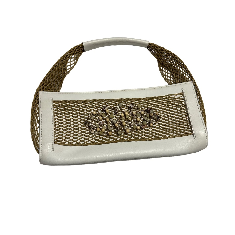 Fiori: Women's Rectangular Shoulder Bag with Elegant Sea Shell Details